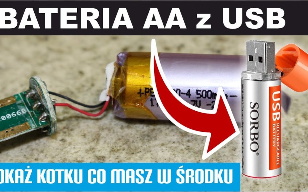 Bateria AA „PALUSZEK” z USB – POKAŻ KOTKU CO MASZ W ŚRODKU :)